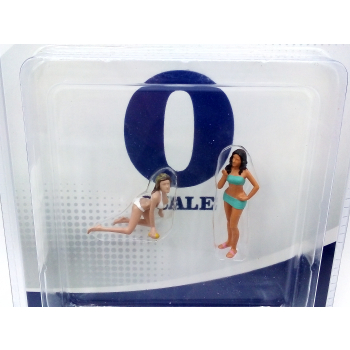 Figurki Car Wash Girl set #1 Dorothy & Barbara - skala 1:43 - American Diorama